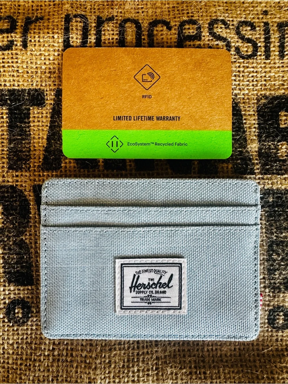 HERSCHEL SUPPLY CO Light Blue Card & Key Holder